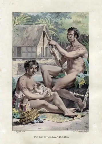 Pelew-Eilanders - Palau Oceania costumes Tracht