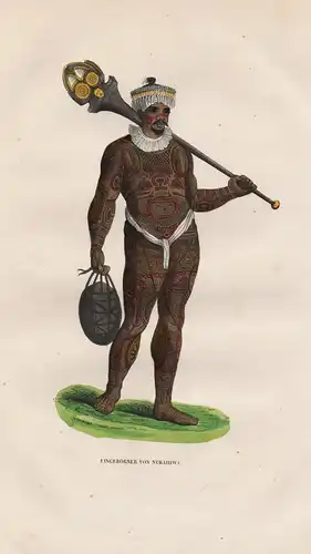 Eingeborener von Nukahiwa - Nukahiwa Insel island Tracht Trachten costumes