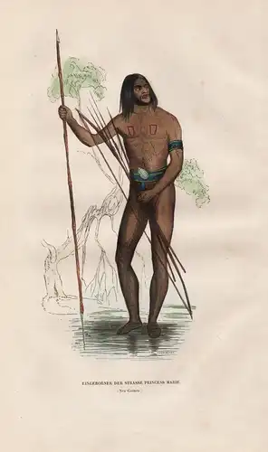 Eingeborener der Strasse Princess Marie - Neuguinea New Guinea Indonesien Indonesia Eingeborener aboriginal Gr