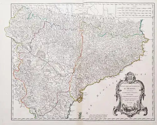 Etats de la Couronne d'Aragon ou se trouvent les Royaumes d'Aragon et de Navarre, la Principaute de Catalogne
