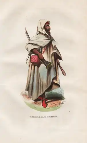 Nomadisirender Araber oder Beduine - Beduine Araber Bedouin Arabian man Arabia costumes Trachten