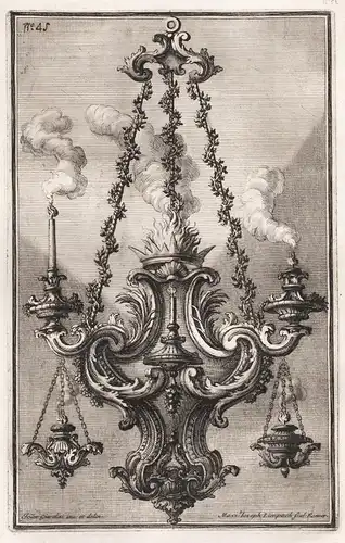 Kronleuchter Chandelier / candelabra Kandelaber Leuchter / silver Silber silversmith design Baroque (45)