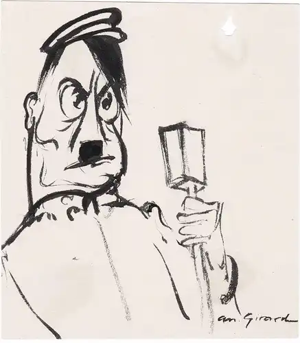 (Adolf Hitler) - Karikatur caricature / Nationalsozialismus / Third Reich Drittes Reich / Nazismus Nazism Nazi