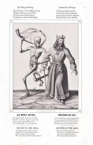 Der Tod zum König - König king roi / Totentanz von Basel / Dance of Death / Danse des Morts