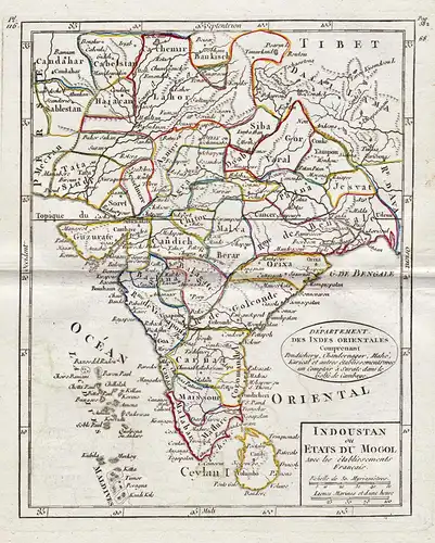Indoustan ou Etats du Mogol - India / Indien / Inde