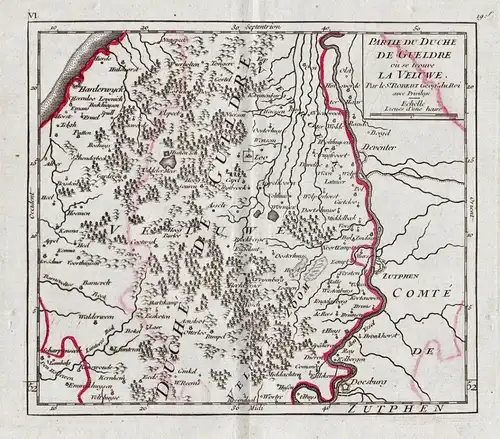 Partie du Duche de Gueldre ou se trouve La Veluwe - Zutphern / Deventer / Apeldoorn / Harderwijk / Doetinchen