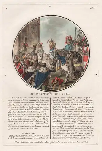 Reduction de Paris - Henri IV entering Paris 1594