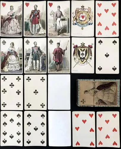(Jeu imperial) - Paris playing cards Spielkarten cartes a jouer / Kartenspiel Spiel jeu / alte Spiele antique
