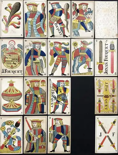 (Set of Navara pattern playing cards) -Spielkarten cartes a jouer / Kartenspiel Spiel jeu de cartes / alte Spi