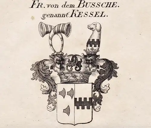 Fr. von dem Bussche genannt Kessel - Wappen coat of arms