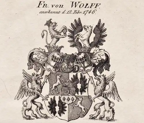 Fr. von Wolff - Wappen coat of arms