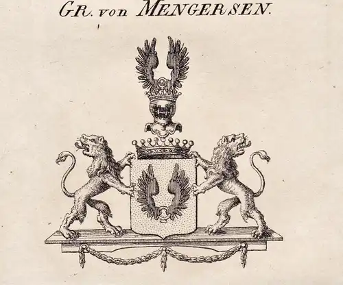 Gr. von Mengersen -  Wappen coat of arms