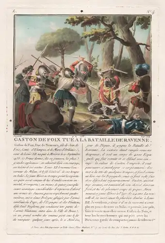 Gaston de Foix tue a la Bataille de Ravenne - Gaston of Foix, Duke of Nemours Battle of Ravenna 1512