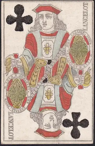 (Kreuz-Bube) - Jack of clovers / Valet de trèfle / playing card carte a jouer Spielkarte cards cartes