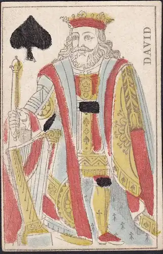 (Pik-König) - King of pikes / Roi de pique / playing card carte a jouer Spielkarte cards cartes
