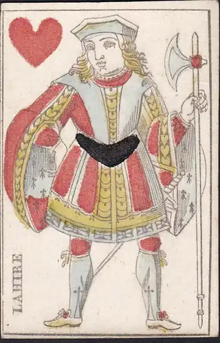(Herz-Bube) - Jack of hearts / Valet de coeur / playing card carte a jouer Spielkarte cards cartes