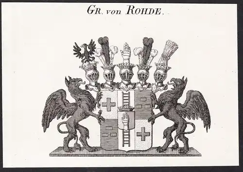 Gr. von Rohde -  Wappen coat of arms