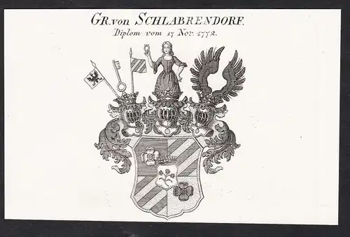 Gr. von Schlabrendorf -  Wappen coat of arms