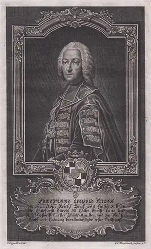 Ferdinand Leopold Anton - Ferdinand Leopold von Hohenzollern-Sigmaringen (1692-1750) Domherr Kurköln Köln Port