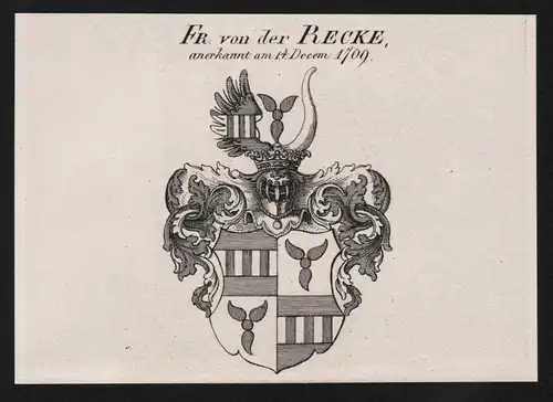Fr. von der Recke - Wappen coat of arms