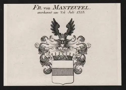 Fr. von Manteufel - Wappen coat of arms
