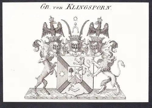 Gr. von Klingsporn -  Wappen coat of arms