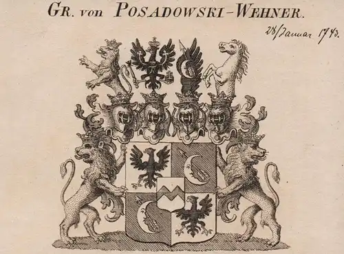 Gr. von Posadowski-Wehner -  Wappen coat of arms