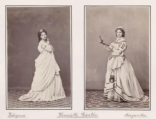Henriette Garthe (1841-1921) - Opernsängerin Oper Theater Portrait Foto Photo vintage