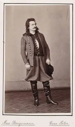 Max Staegemann (1843-1905) - Schauspieler Theater Hoftheater Portrait Foto Photo vintage