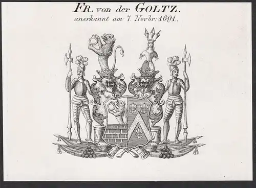 Fr. von der Goltz - Wappen coat of arms