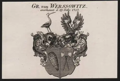 Gr. von Werssowitz - Wappen coat of arms
