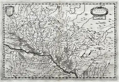 Alsatia Inferior - Elsass Alsace Grand-Est France Frankreich Karte carte map