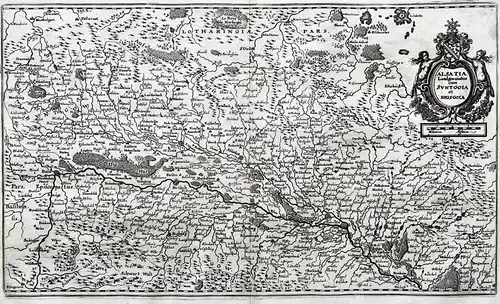 Alsatia Landgraviatus cum Suntgoia et Brisgoia - Alsace Elsass Breisgau Sundgau Karte carte map