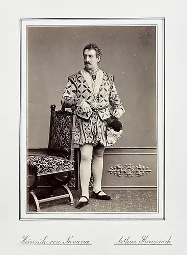 Arthur Krausneck (1856-1941) - Schauspieler Theater Portrait Foto Photo vintage