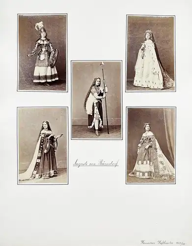 Auguste von Bärndorf (1823-1911) - Schauspielerin Theater Portrait Foto Photo vintage