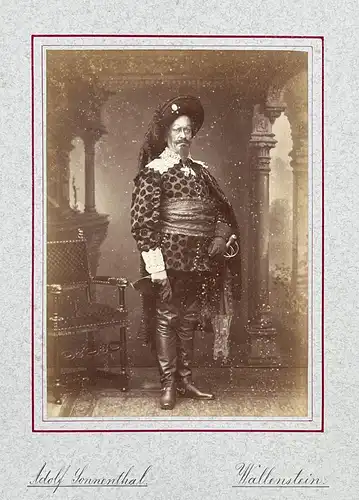 Adolf Sonnenthal (1834-1909) - Schauspieler Theater Portrait Foto Photo vintage