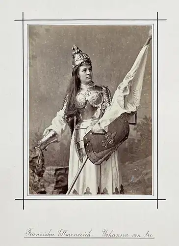 Franziska Ellmenreich (1847-1931) - Schauspielerin Hoftheater Theater Portrait Foto Photo vintage