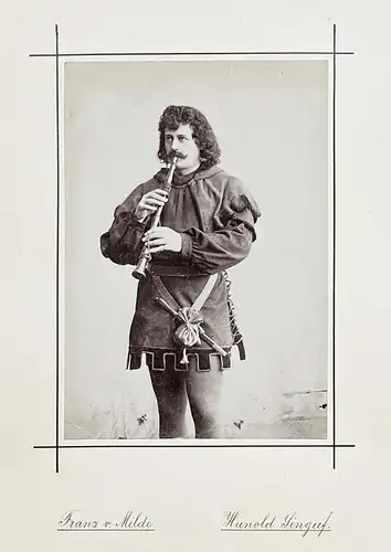 Franz von Milde (1835-1929) - Sänger Theater Portrait Foto Photo vintage