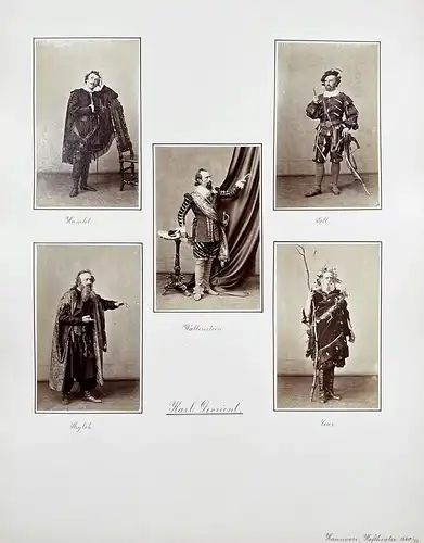 Carl Devrient (1797-1872) - Schauspieler / Theater / Hamlet / Shylok / Lear / William Shakespeare / Wilhelm Te