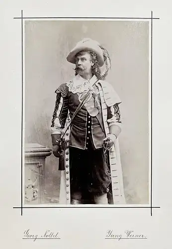 Georg Nollet (1842-1915) - Schauspieler Theater Portrait Foto Photo vintage