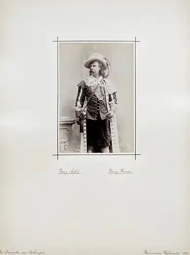 Georg Nollet (1842-1915) - Schauspieler Theater Portrait Foto Photo vintage