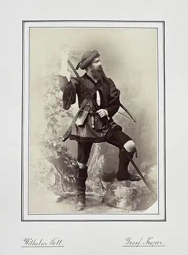 Josef Nesper (1844-1929) - Schauspieler Theater Portrait Foto Photo vintage