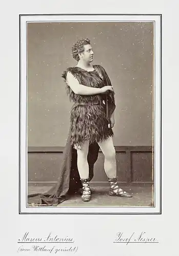 Josef Nesper (1844-1929) - Schauspieler Theater Portrait Foto Photo vintage