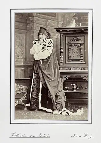 Marie Berg (1840-1920) - Schauspielerin Sängerin Theater Portrait Foto Photo vintage