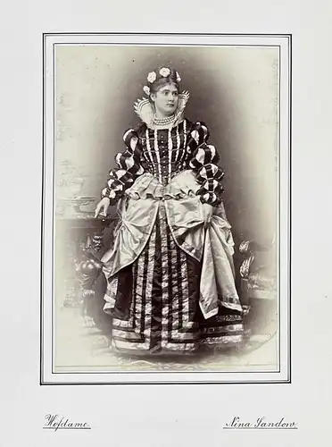 Nina Sandow (1860-) - Schauspielerin Theater Portrait Foto Photo vintage
