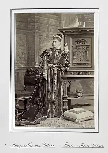 Marie von Moser-Sperner (1845-1912) - Schauspielerin Theater Portrait Foto Photo vintage
