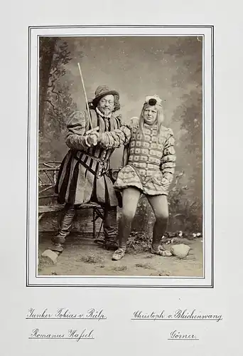 Romanus Hassel (1822-1897) / Karl August Görner (1806-1884) - Schauspieler Hoftheater Theater Portrait Foto Ph