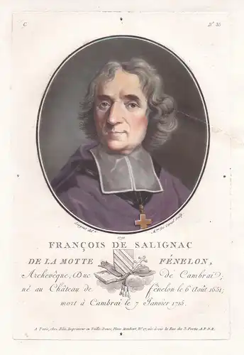 Francois de Salignac de la Motte Fenelon - François de Salignac de La Mothe-Fénelon (1651-1715) archbishop Erz
