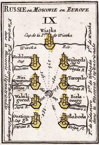 Russie ou Moscovie en Europe IX - Russia / Russland / map / Karte