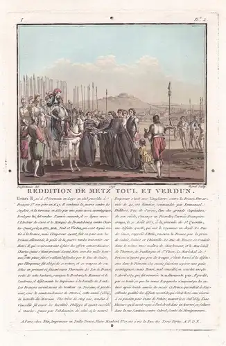 Reddition de Metz, Toul et Verdun - Transfer of the three bishoprics Metz, Toul and Verdun to Henry II (1519-1